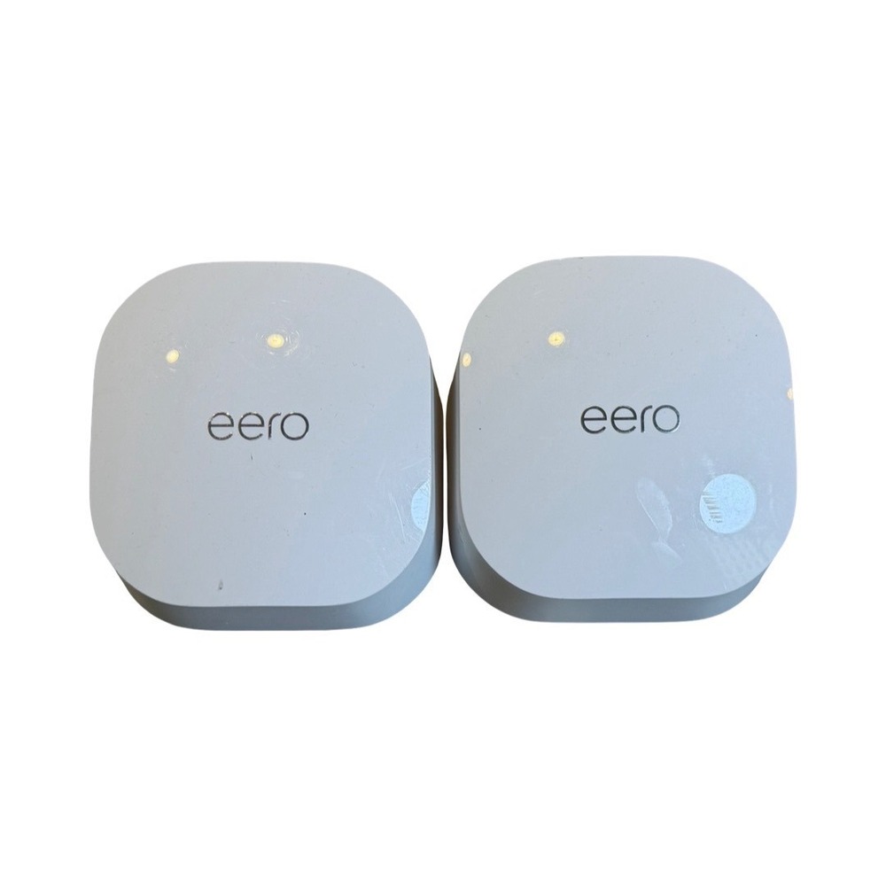 Amazon eero 6 Mesh Wi-Fi Extender White Model Q010001 Pair of 2 Units Only